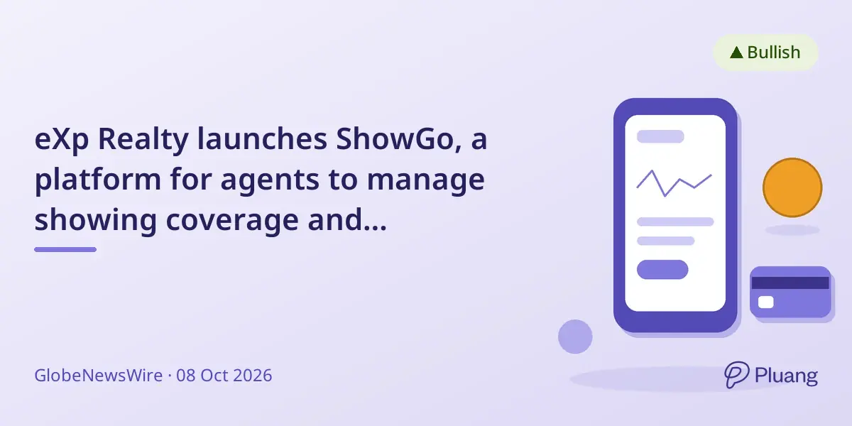 eXp Realty launches ShowGo, a platform for agents to manage showing coverage and payments seamlessly.