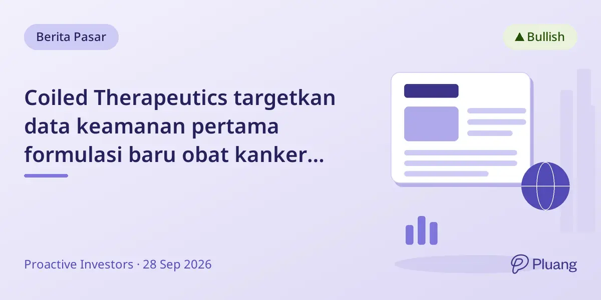 Coiled Therapeutics targetkan data keamanan pertama formulasi baru obat kanker AO-252 akhir 2026