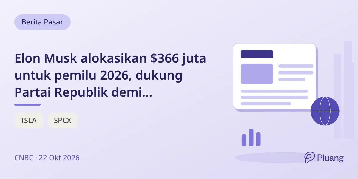 Elon Musk alokasikan $366 juta untuk pemilu 2026, dukung Partai Republik demi kepentingan bisnisnya.
