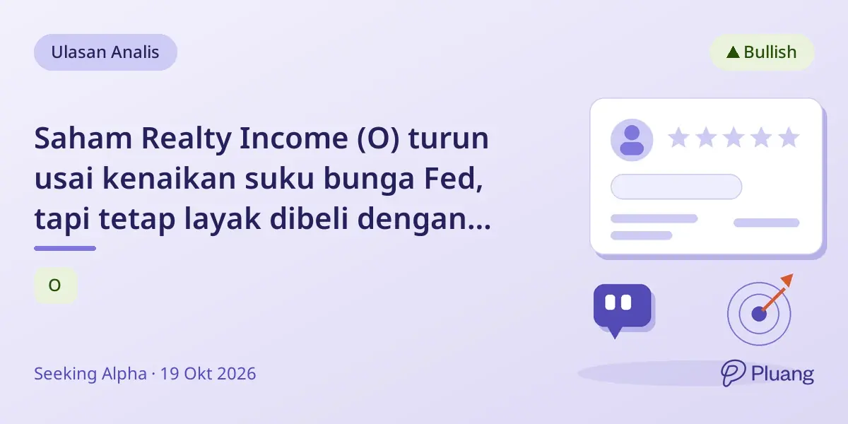 Saham Realty Income (O) turun usai kenaikan suku bunga Fed, tapi tetap layak dibeli dengan potensi return tinggi.