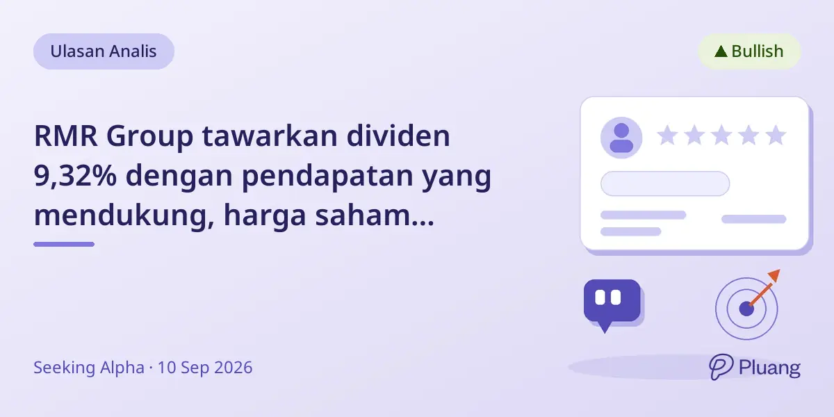 RMR Group tawarkan dividen 9,32% dengan pendapatan yang mendukung, harga saham diskon besar.