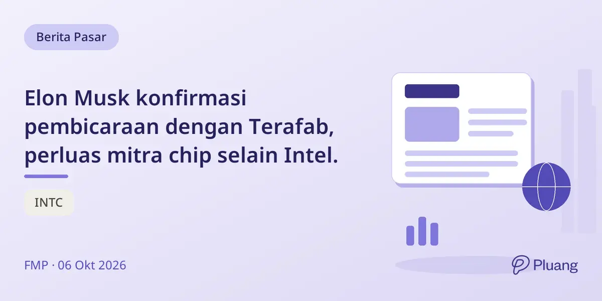 Elon Musk konfirmasi pembicaraan dengan Terafab, perluas mitra chip selain Intel.