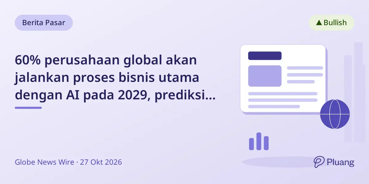 60% perusahaan global akan jalankan proses bisnis utama dengan AI pada 2029, prediksi IDC.
