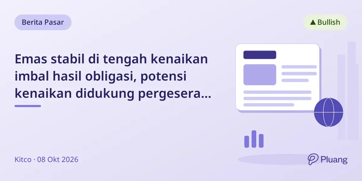 Emas stabil di tengah kenaikan imbal hasil obligasi, potensi kenaikan didukung pergeseran bank sentral dari dolar.