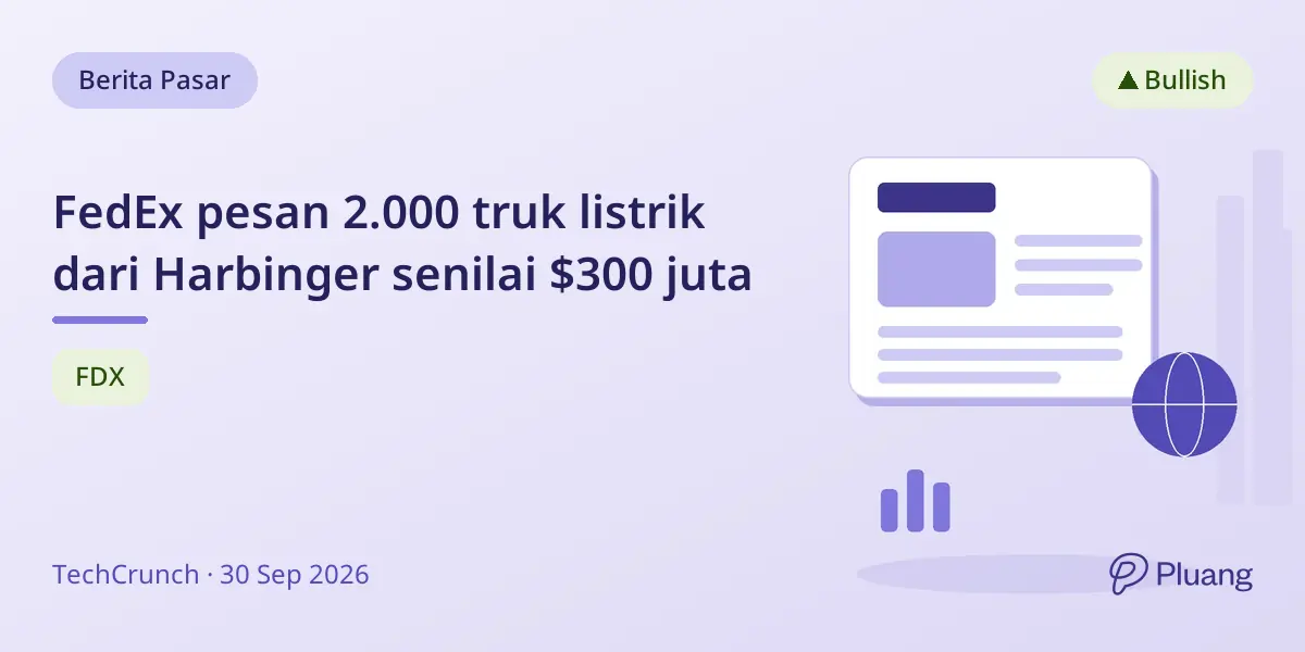 FedEx pesan 2.000 truk listrik dari Harbinger senilai $300 juta