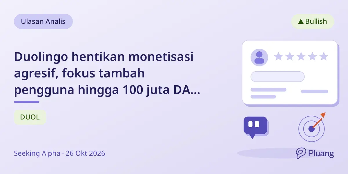 Duolingo hentikan monetisasi agresif, fokus tambah pengguna hingga 100 juta DAU pada 2028