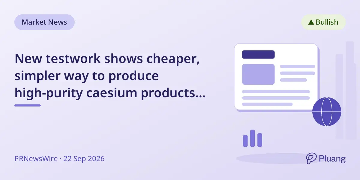New testwork shows cheaper, simpler way to produce high-purity caesium products from Shaakichiuwaanaan pollucite.
