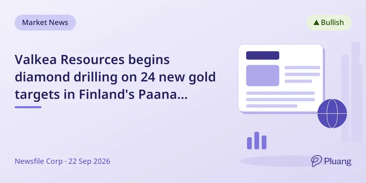 Valkea Resources begins diamond drilling on 24 new gold targets in Finland's Paana project.