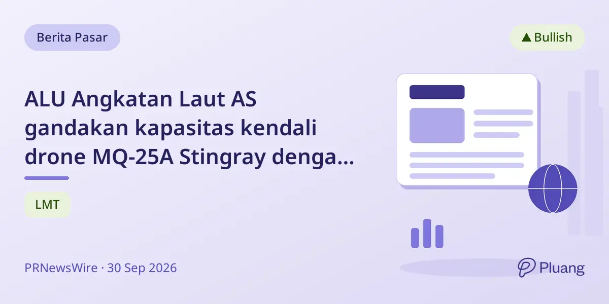 ALU Angkatan Laut AS gandakan kapasitas kendali drone MQ-25A Stingray dengan sistem Lockheed Martin