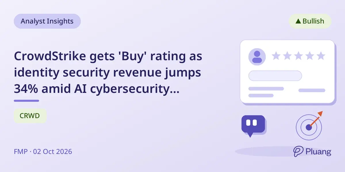 CrowdStrike gets 'Buy' rating as identity security revenue jumps 34% amid AI cybersecurity growth