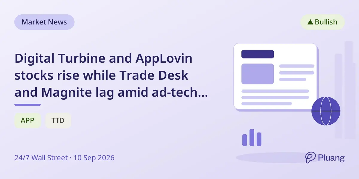 Digital Turbine and AppLovin stocks rise while Trade Desk and Magnite lag amid ad-tech sector split