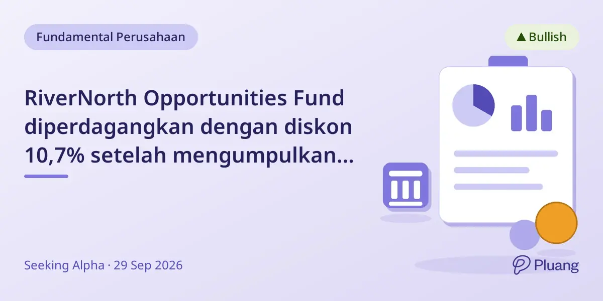RiverNorth Opportunities Fund diperdagangkan dengan diskon 10,7% setelah mengumpulkan $35 juta lewat rights offering.