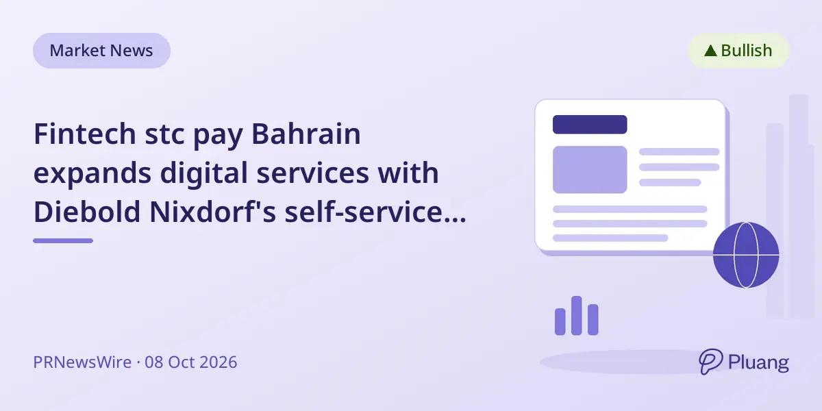 Fintech stc pay Bahrain expands digital services with Diebold Nixdorf's self-service cash recyclers.