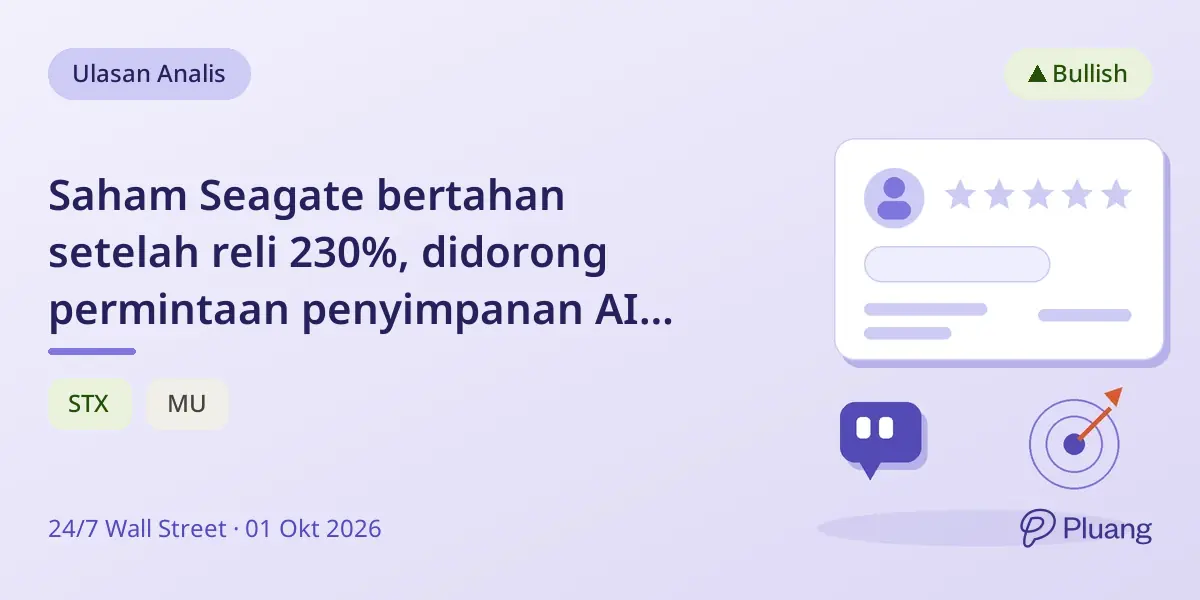 Saham Seagate bertahan setelah reli 230%, didorong permintaan penyimpanan AI dan margin laba rekor.
