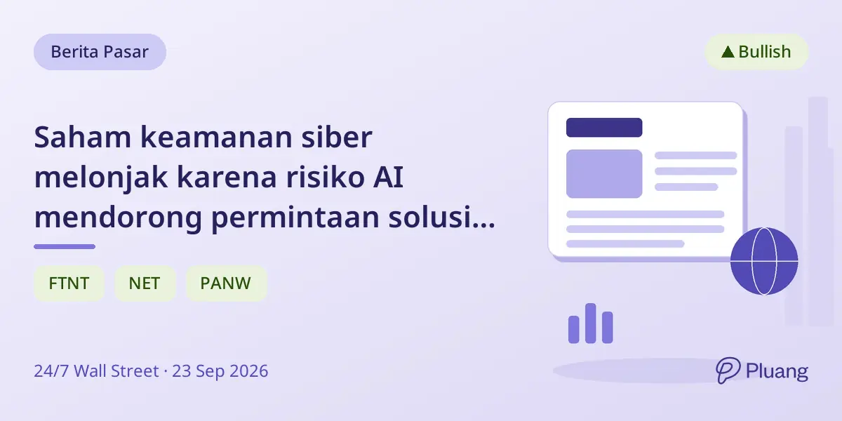Saham keamanan siber melonjak karena risiko AI mendorong permintaan solusi perlindungan.