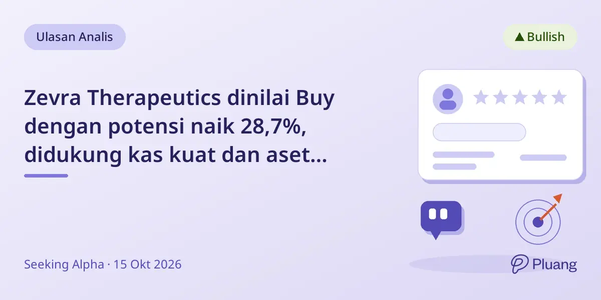 Zevra Therapeutics dinilai Buy dengan potensi naik 28,7%, didukung kas kuat dan aset obat undervalued.