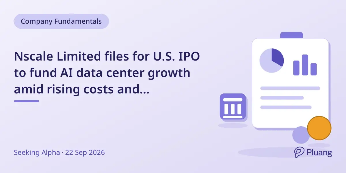 Nscale Limited files for U.S. IPO to fund AI data center growth amid rising costs and competition