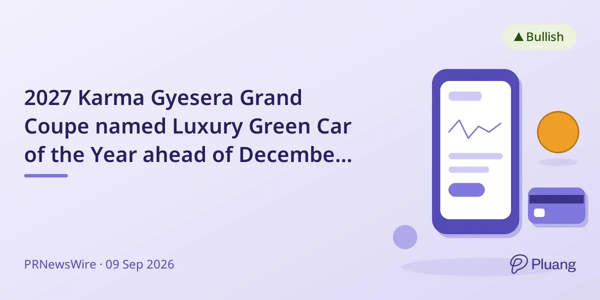 2027 Karma Gyesera Grand Coupe named Luxury Green Car of the Year ahead of December launch