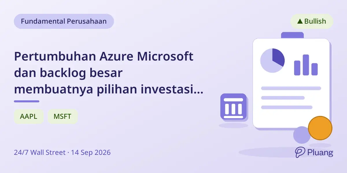 Pertumbuhan Azure Microsoft dan backlog besar membuatnya pilihan investasi lebih menarik daripada Apple meski iPhone Apple kuat.