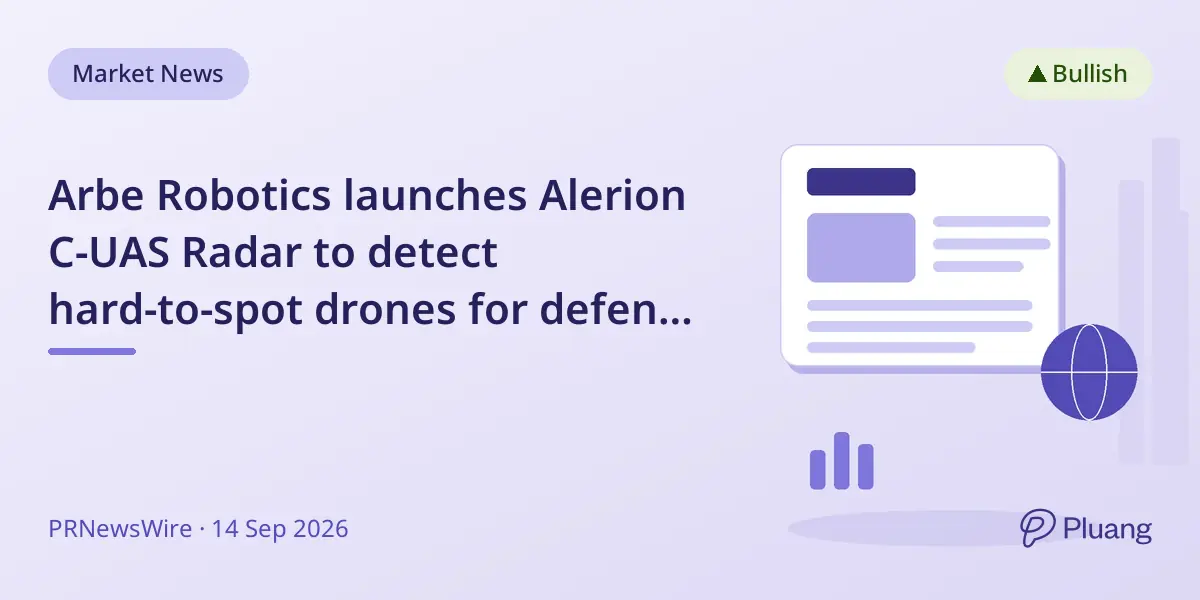 Arbe Robotics launches Alerion C-UAS Radar to detect hard-to-spot drones for defense use