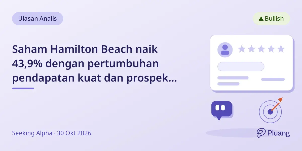 Saham Hamilton Beach naik 43,9% dengan pertumbuhan pendapatan kuat dan prospek solid