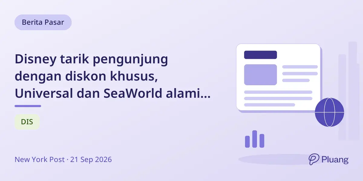 Disney tarik pengunjung dengan diskon khusus, Universal dan SeaWorld alami penurunan.