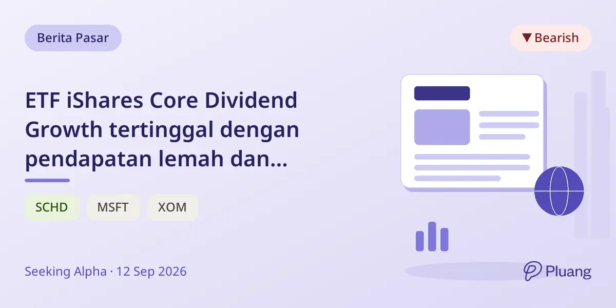 ETF iShares Core Dividend Growth tertinggal dengan pendapatan lemah dan eksposur besar yang terpecah
