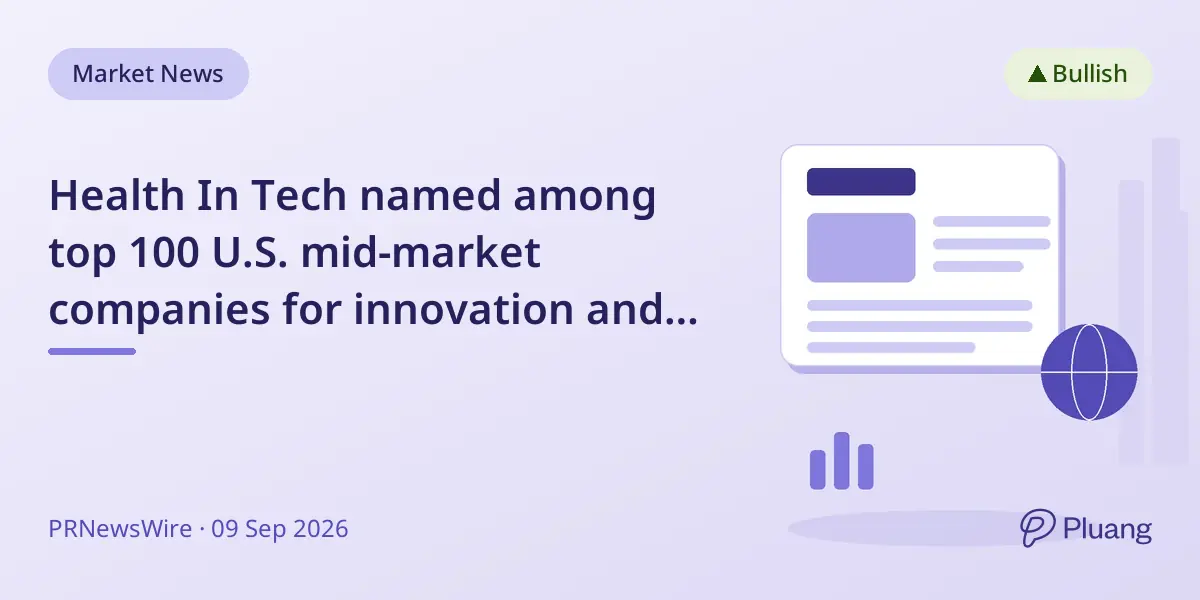 Health In Tech named among top 100 U.S. mid-market companies for innovation and sustainability
