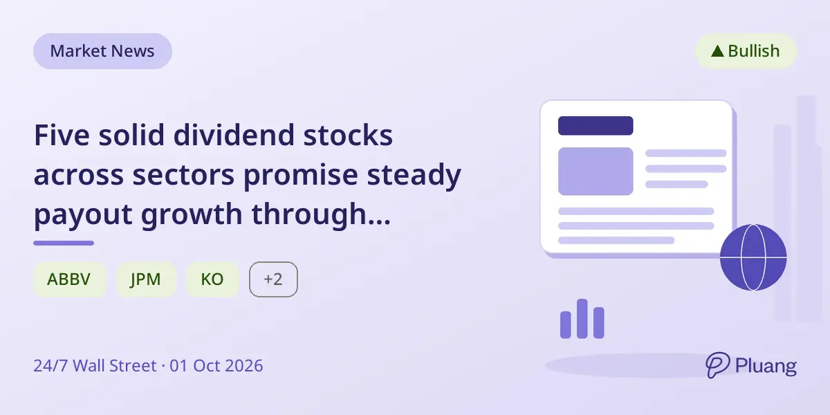 Five solid dividend stocks across sectors promise steady payout growth through downturns.