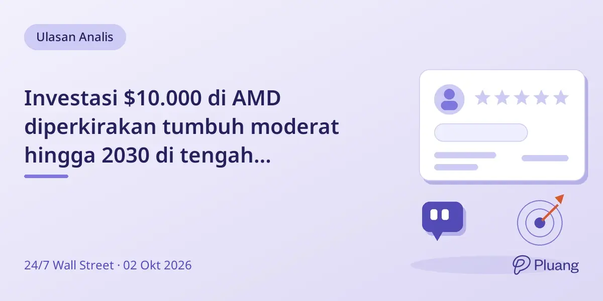 Investasi $10.000 di AMD diperkirakan tumbuh moderat hingga 2030 di tengah permintaan AI dan risiko pasar.