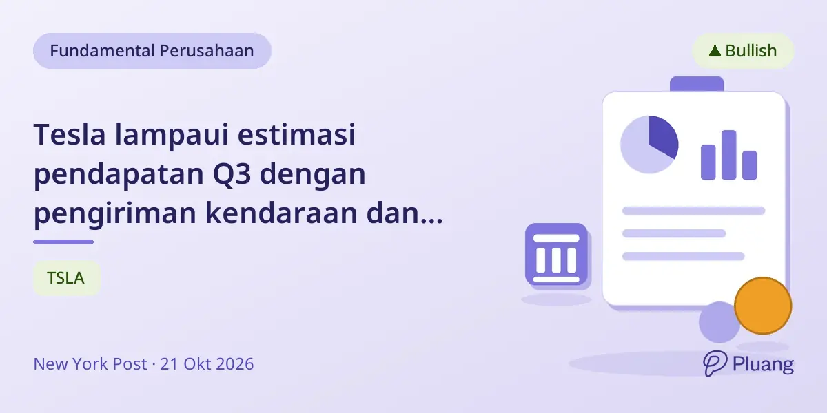 Tesla lampaui estimasi pendapatan Q3 dengan pengiriman kendaraan dan pertumbuhan energi yang kuat.