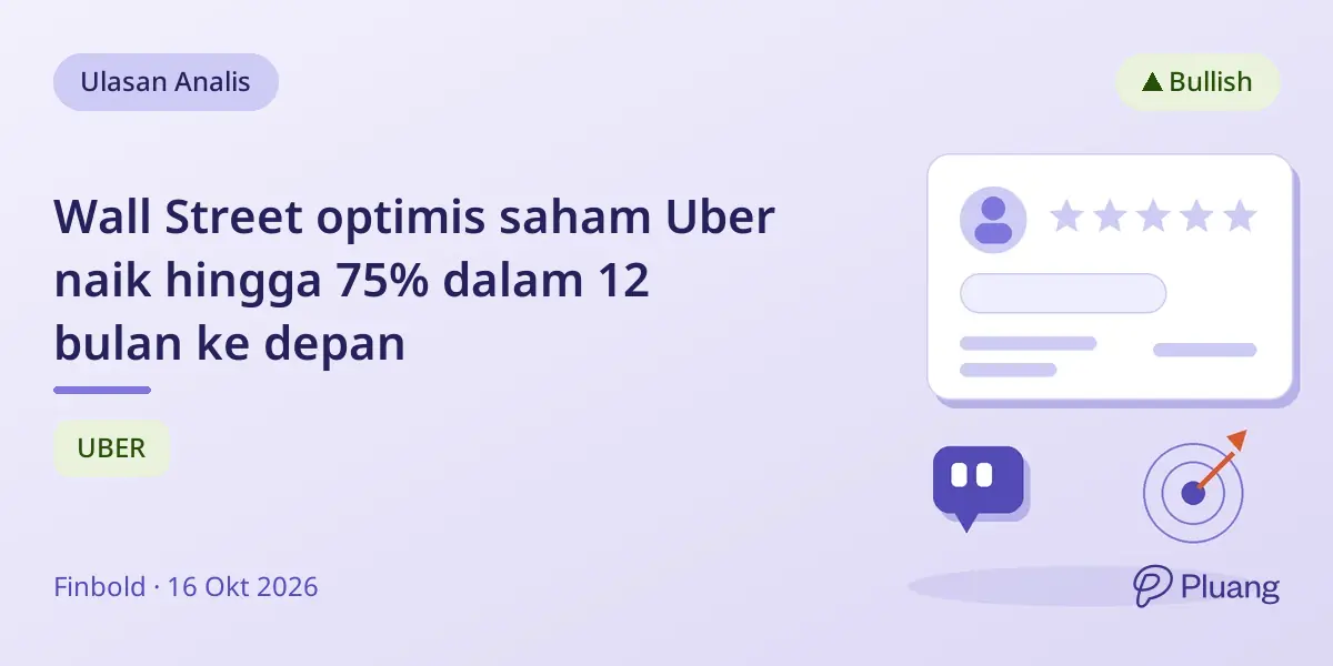 Wall Street optimis saham Uber naik hingga 75% dalam 12 bulan ke depan