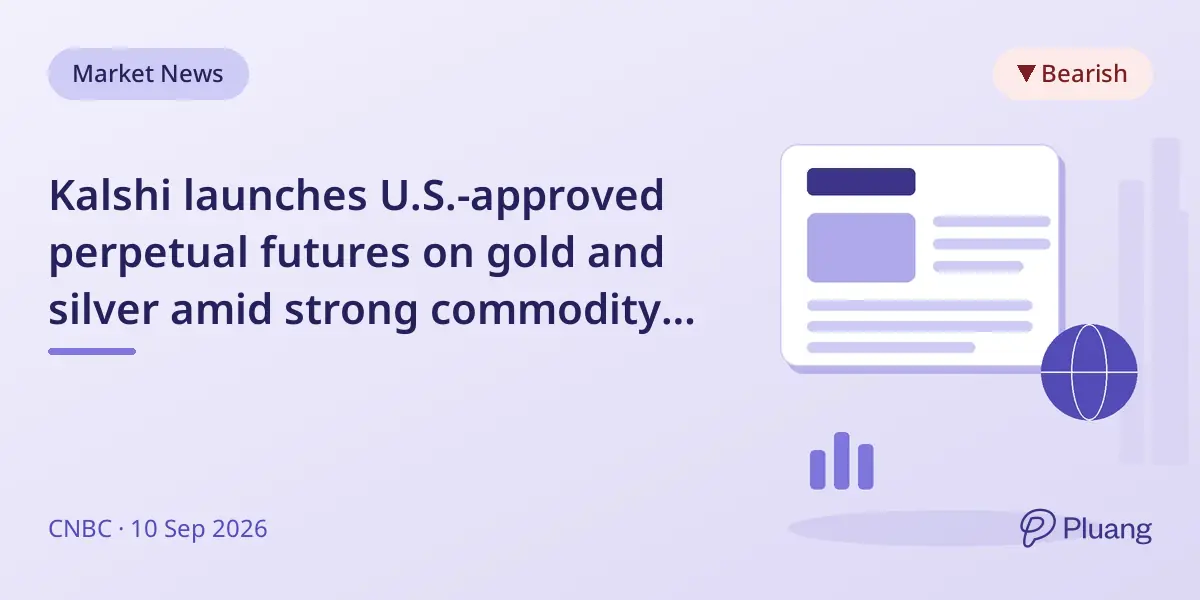 Kalshi launches U.S.-approved perpetual futures on gold and silver amid strong commodity demand.