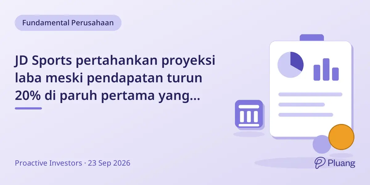 JD Sports pertahankan proyeksi laba meski pendapatan turun 20% di paruh pertama yang sulit.