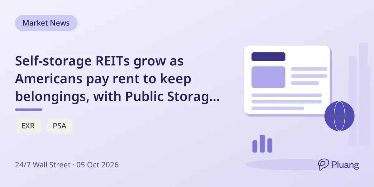 Self-storage REITs grow as Americans pay rent to keep belongings, with Public Storage leading in size and safety.