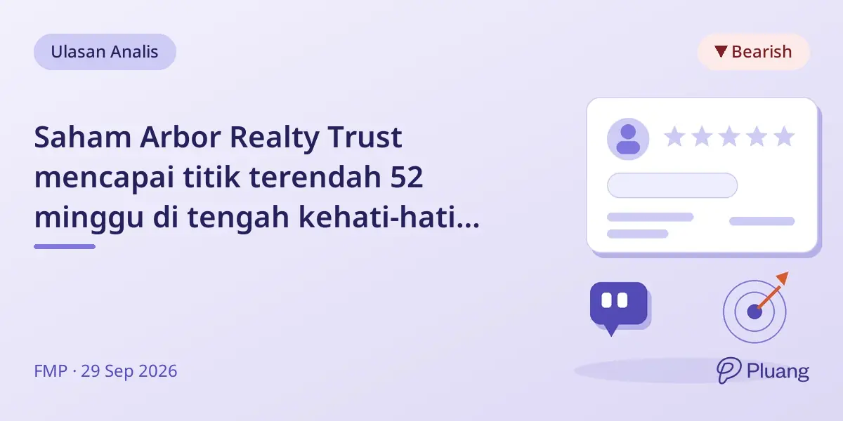Saham Arbor Realty Trust mencapai titik terendah 52 minggu di tengah kehati-hatian analis dan tekanan pasar.