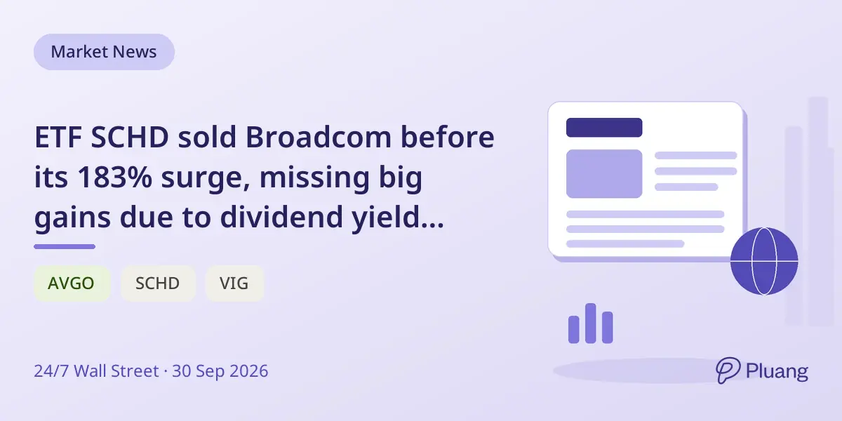ETF SCHD sold Broadcom before its 183% surge, missing big gains due to dividend yield rules.