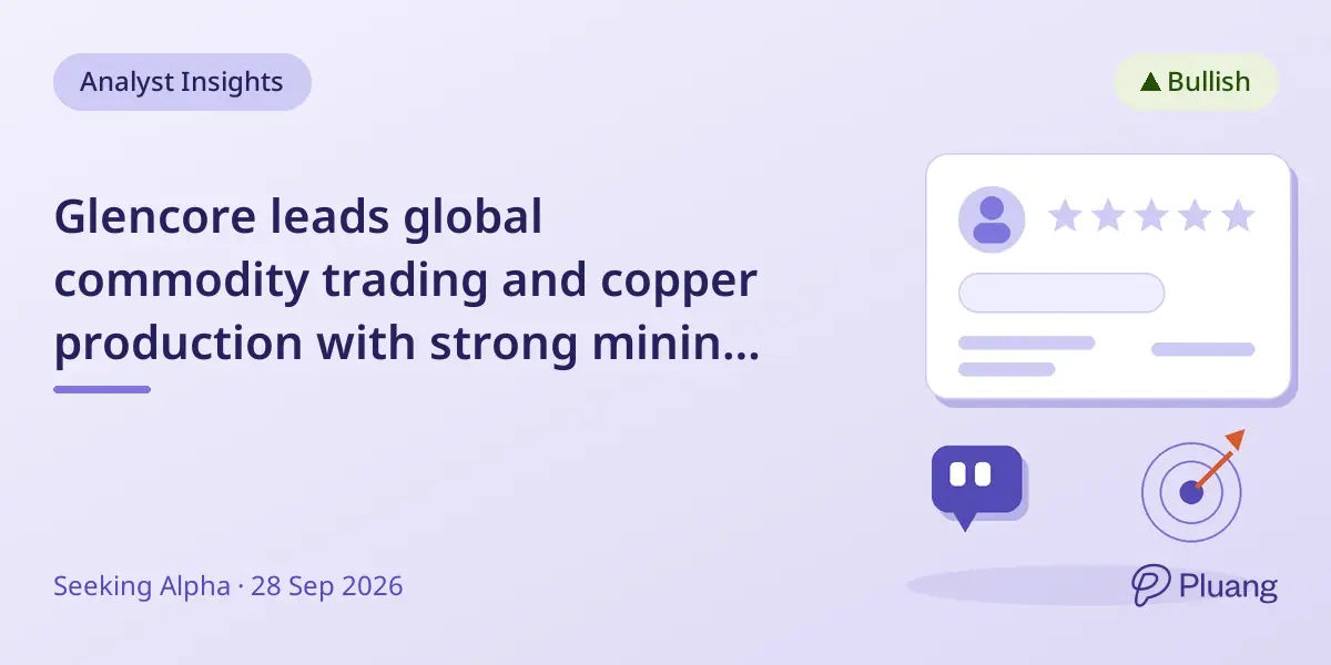 Glencore leads global commodity trading and copper production with strong mining and trading integration.