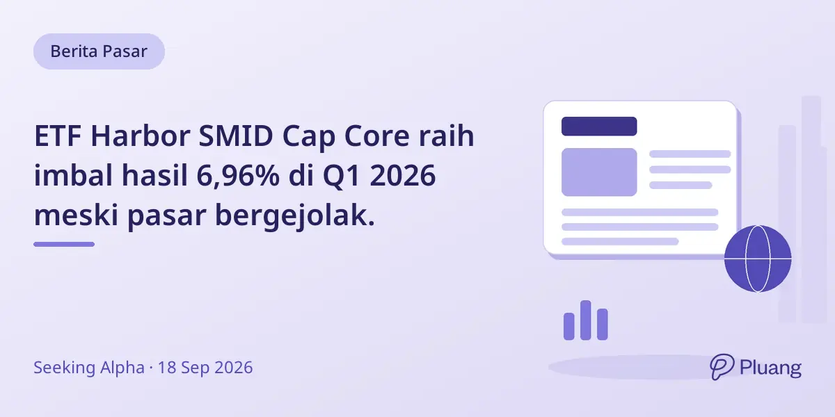 ETF Harbor SMID Cap Core raih imbal hasil 6,96% di Q1 2026 meski pasar bergejolak.