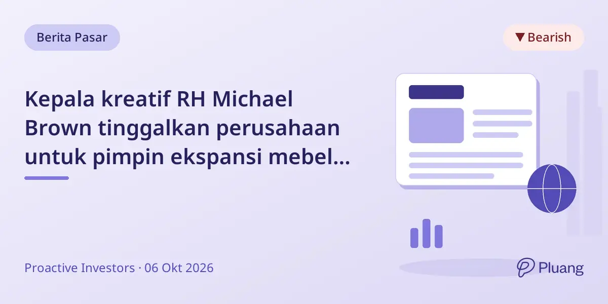 Kepala kreatif RH Michael Brown tinggalkan perusahaan untuk pimpin ekspansi mebel mewah Vesta Home