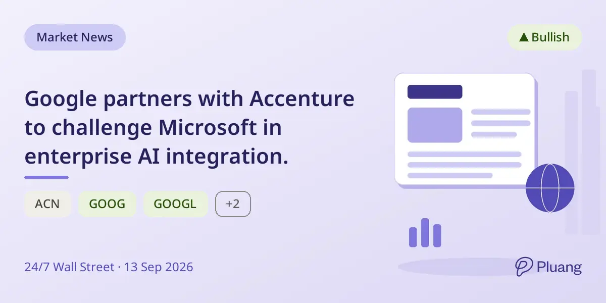 Google partners with Accenture to challenge Microsoft in enterprise AI integration.