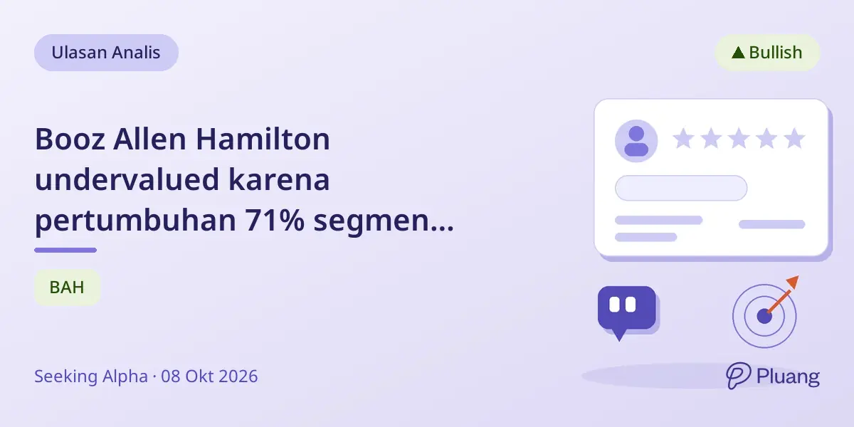 Booz Allen Hamilton undervalued karena pertumbuhan 71% segmen Keamanan Nasional dan dorongan layanan AI