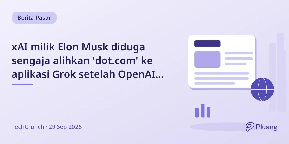 xAI milik Elon Musk diduga sengaja alihkan 'dot.com' ke aplikasi Grok setelah OpenAI luncurkan Dots.