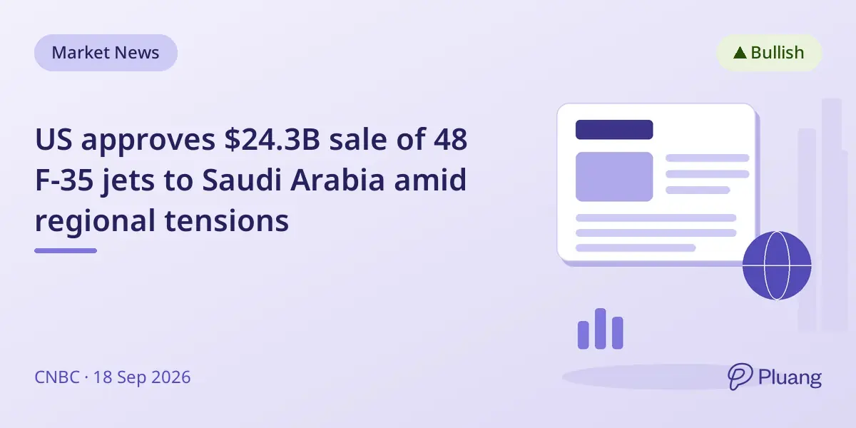 US approves $24.3B sale of 48 F-35 jets to Saudi Arabia amid regional tensions