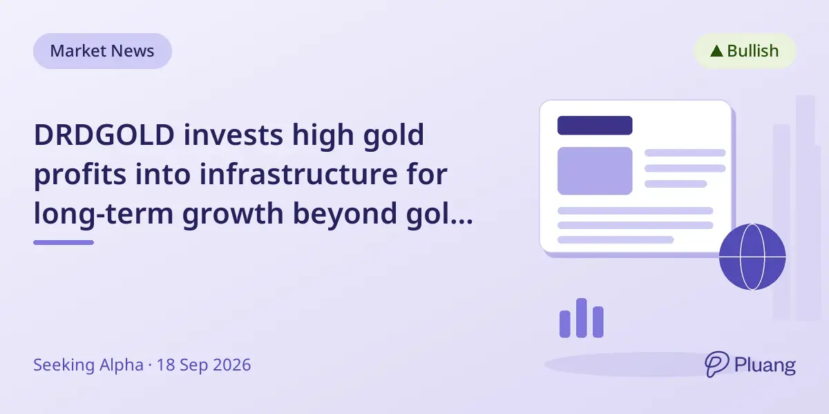 DRDGOLD invests high gold profits into infrastructure for long-term growth beyond gold price cycles