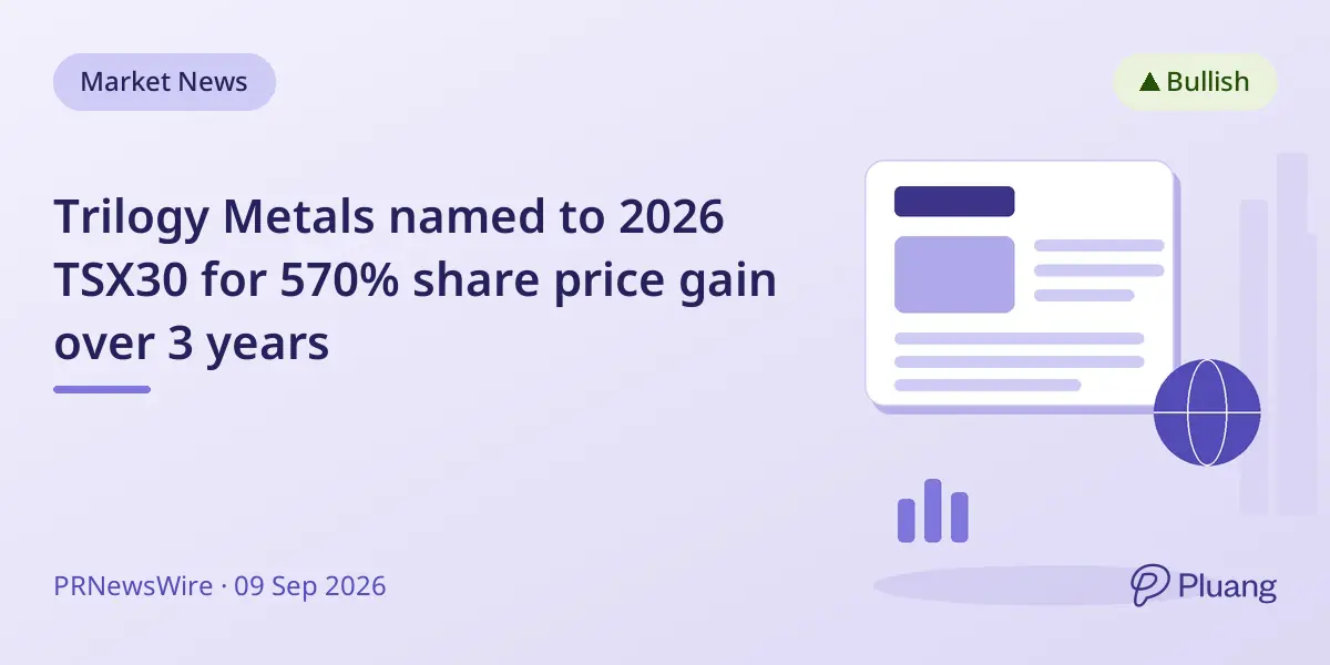 Trilogy Metals named to 2026 TSX30 for 570% share price gain over 3 years