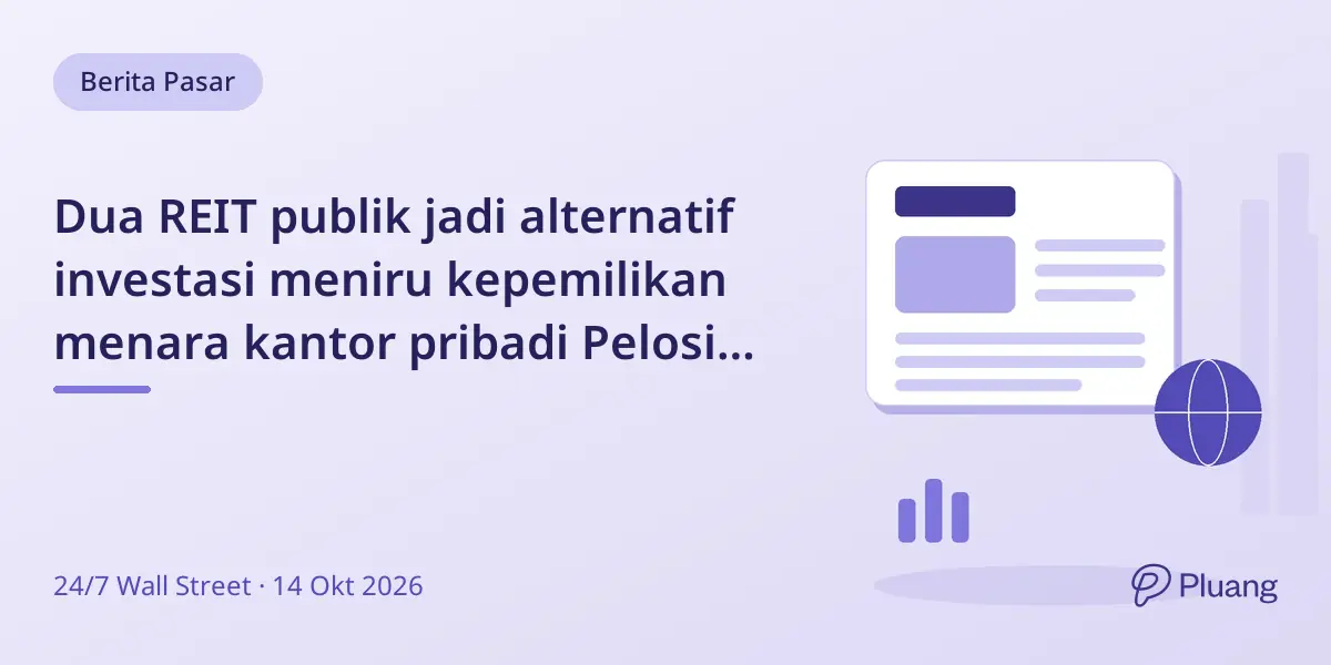 Dua REIT publik jadi alternatif investasi meniru kepemilikan menara kantor pribadi Pelosi di San Francisco.