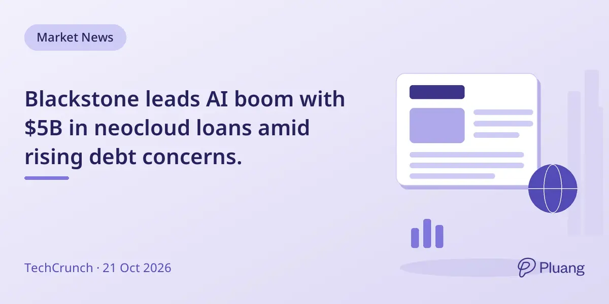 Blackstone leads AI boom with $5B in neocloud loans amid rising debt concerns.
