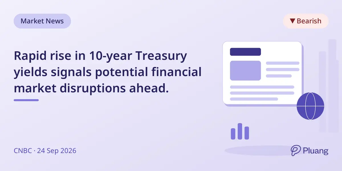 Rapid rise in 10-year Treasury yields signals potential financial market disruptions ahead.