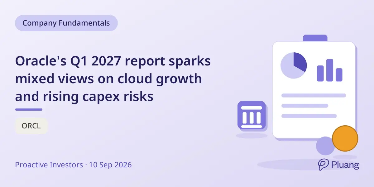 Oracle's Q1 2027 report sparks mixed views on cloud growth and rising capex risks